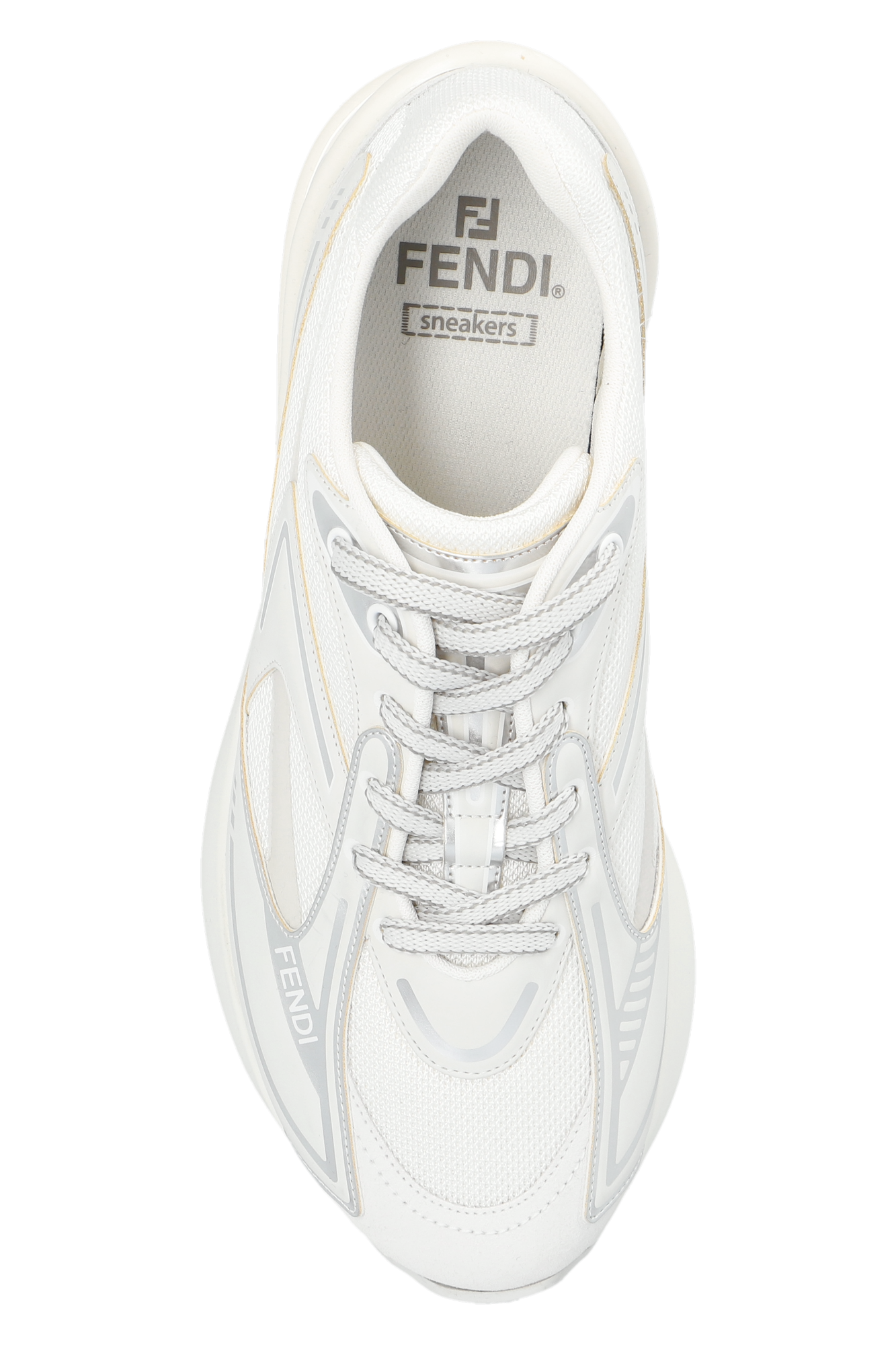 All white fendi outlet sneakers